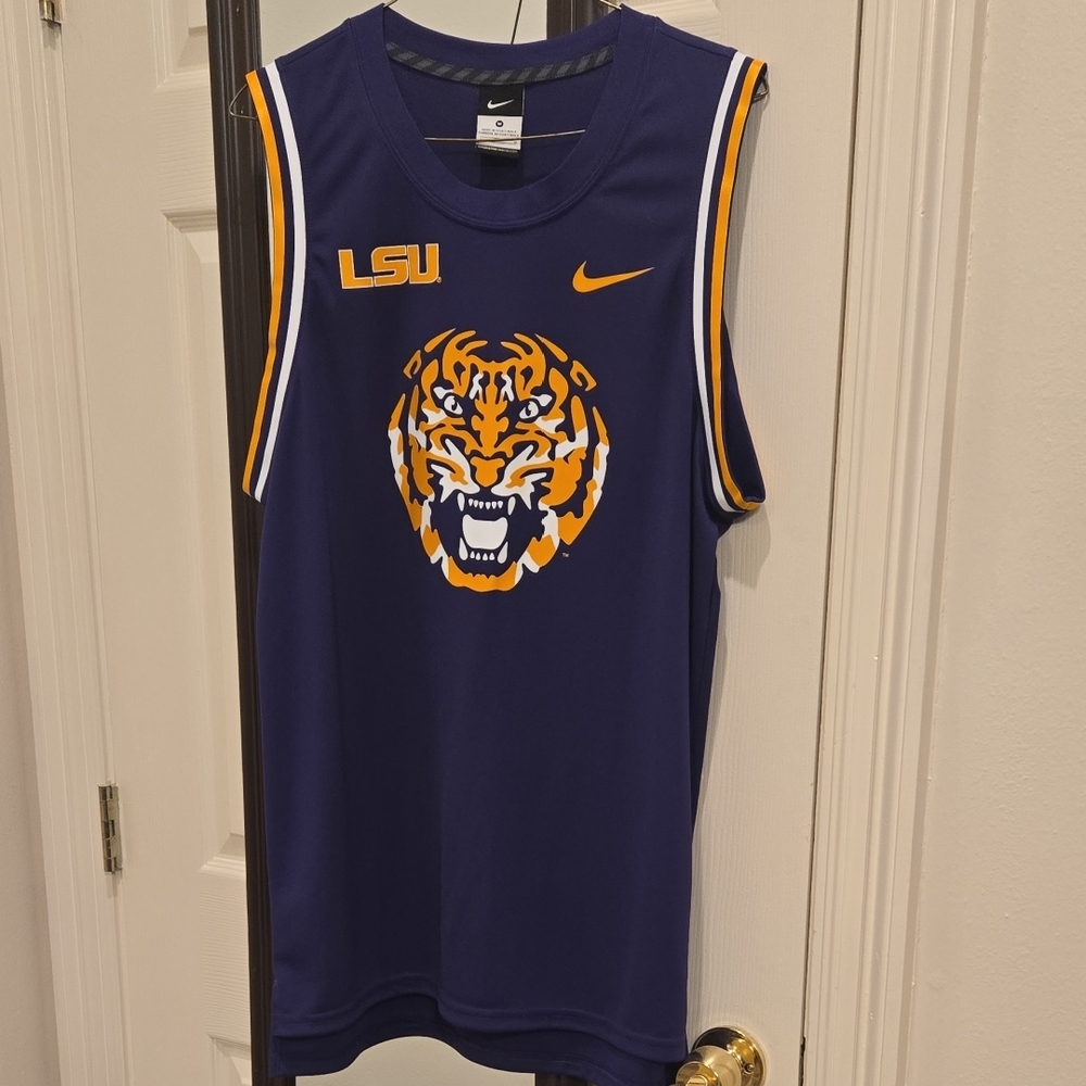 Nike Purple LSU Tiger Jersey Like New